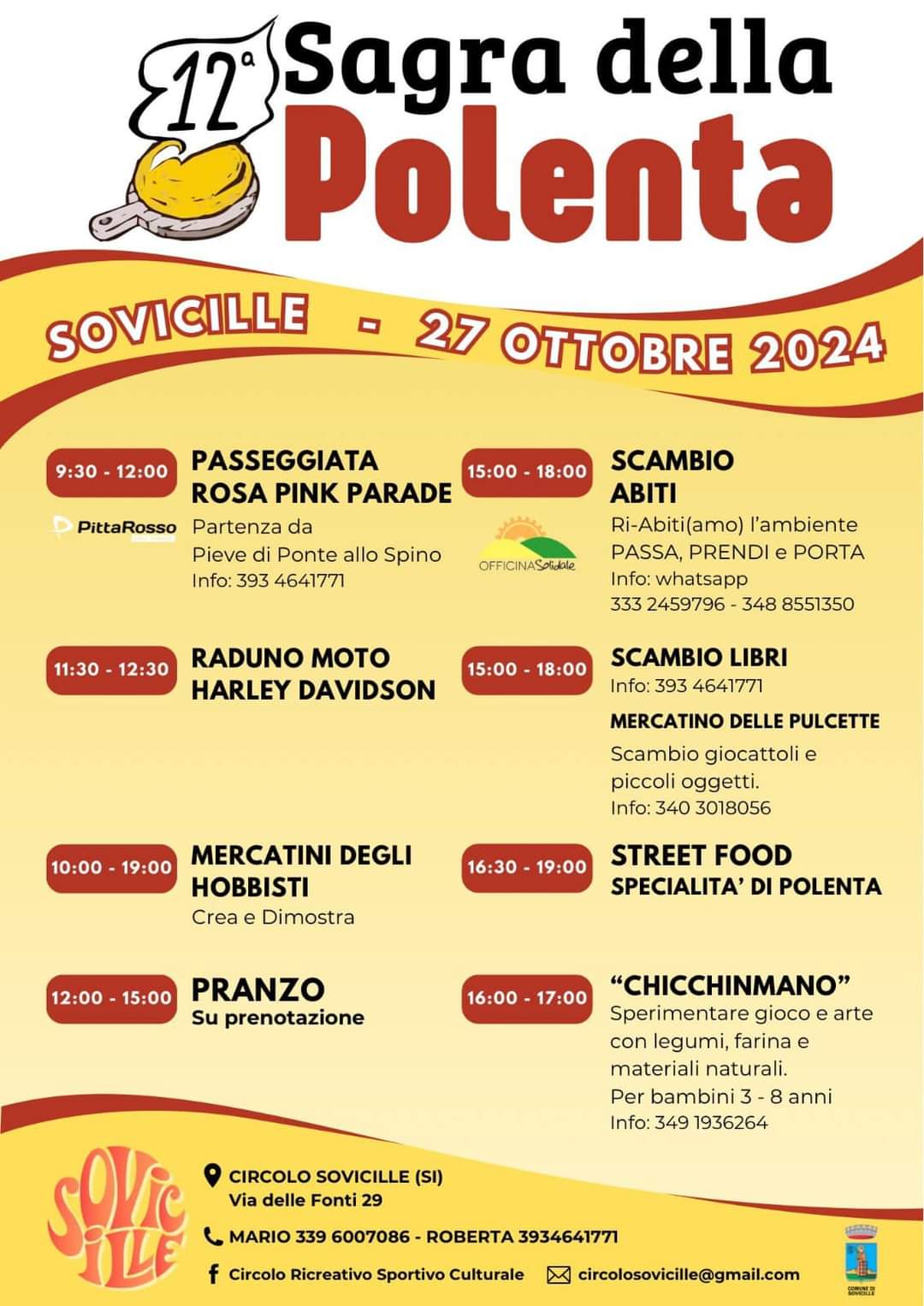 il programma degli eventi a Sovicille 