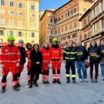 Torre del Mangia: evacuazione di un ferito. E’ un’ esercitazione