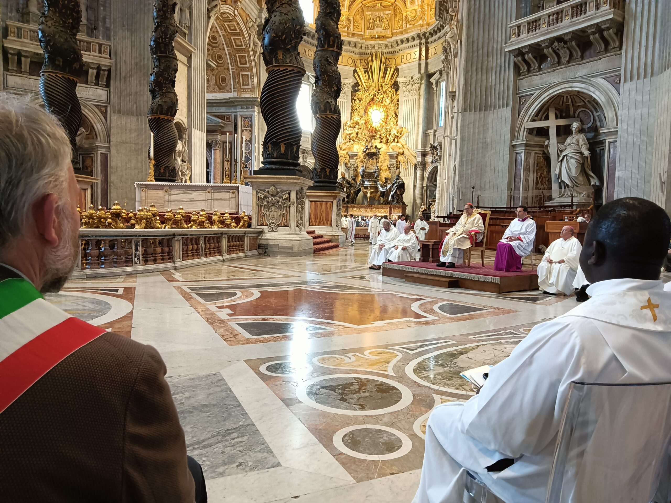 il Cardinale durante la celebrazione 