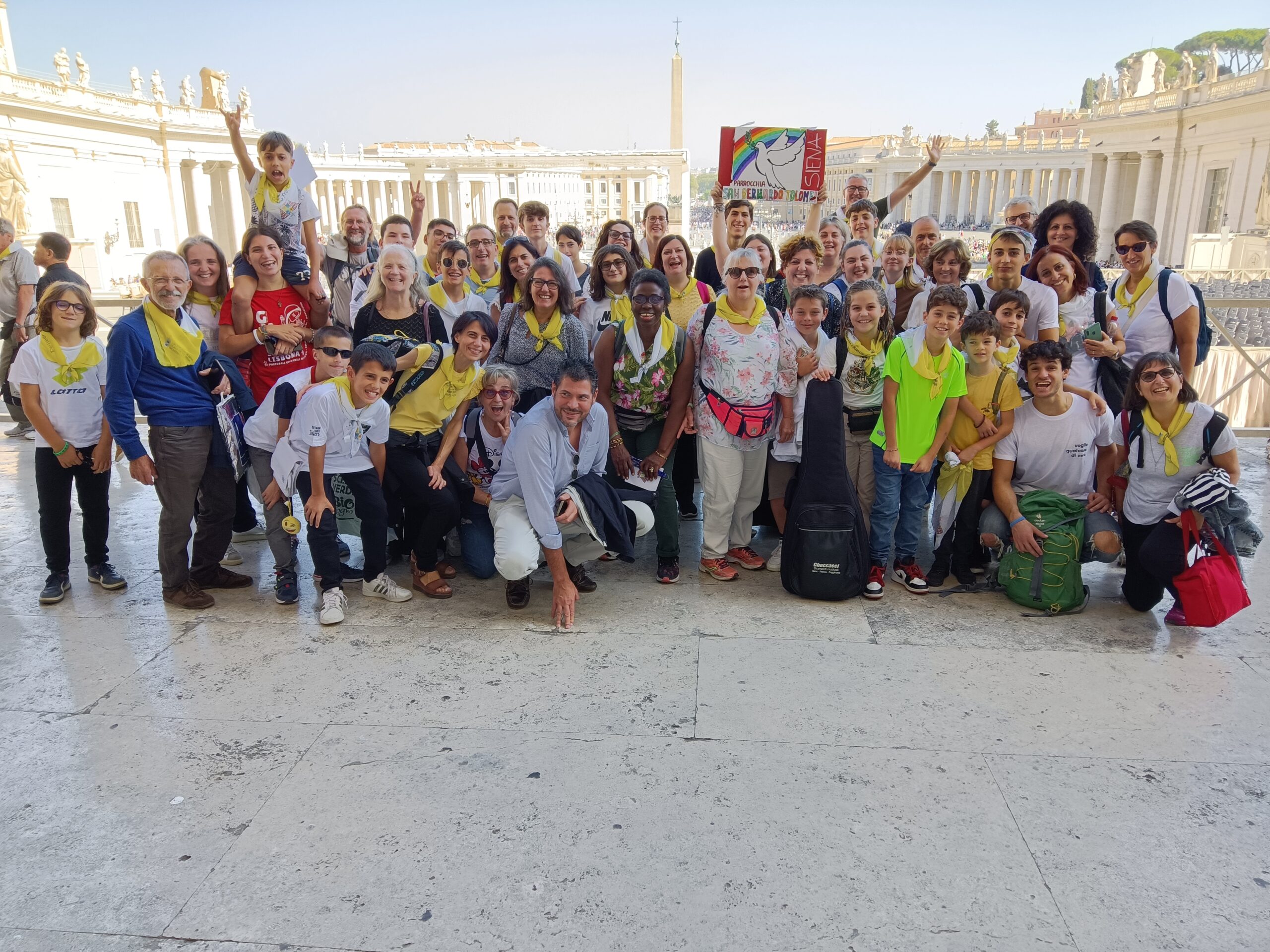 Il gruppo della Parrocchia San Bernardo Tolomei di Siena