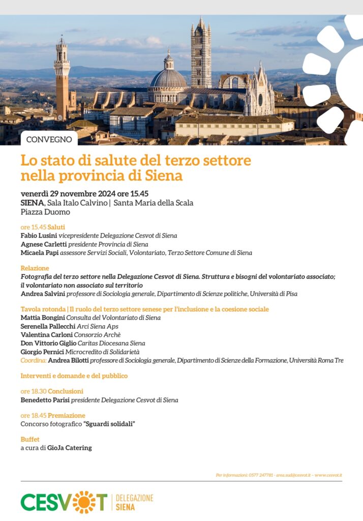 Il programma del convegno 