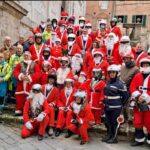 Babbi Natale in moto alla Misericordia di Siena